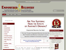 Tablet Screenshot of empoweredrecovery.com